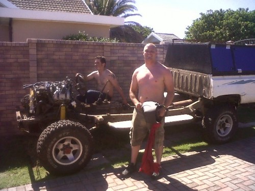 My M8's who helped strip and lift, what a laugh we had.