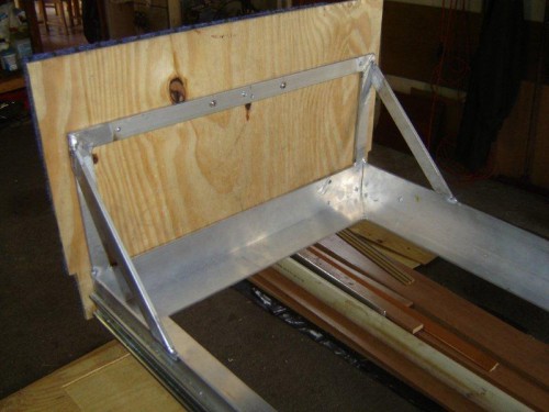 Frame behind draw front panels