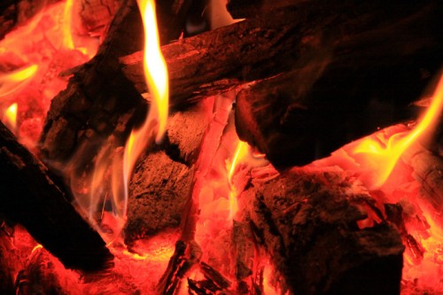 Hot coals