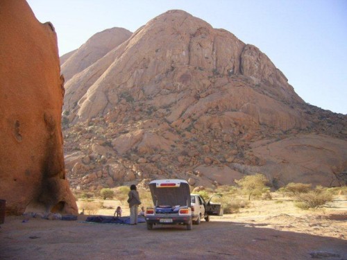 The track to this camp site is marked &quot; 4x4 only&quot; on Tracks4Africa