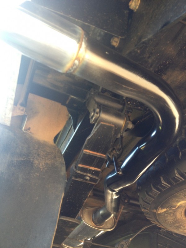 Exhaust end piece.