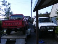 its the red one not the white one. the red hilux wa bought only for the diffs noise and panels