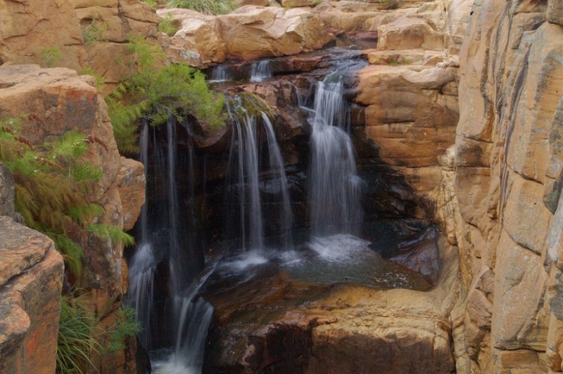 Waterfall on route