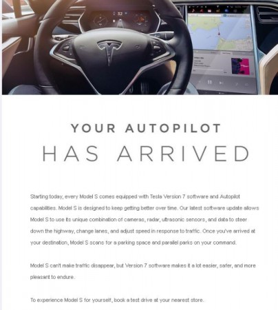Tesla Auto Pilot