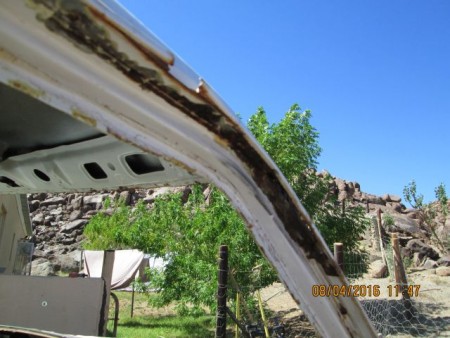 A lot of rust damage on driver side gutter