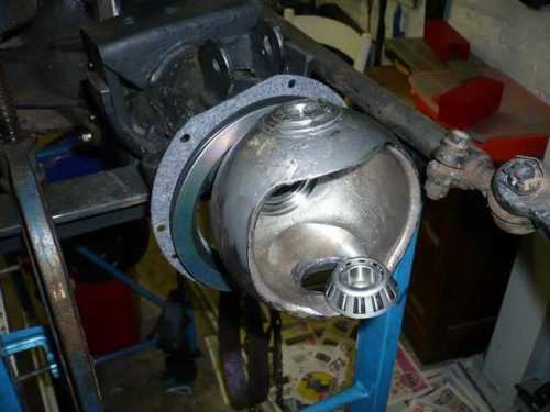 Installing the swivel hub bearings.JPG