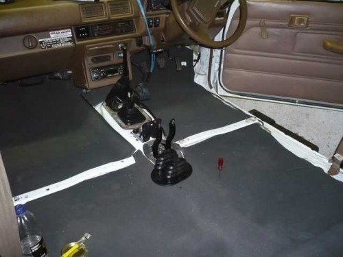 Floor lined with Sondor SVA45 foam rubber.JPG