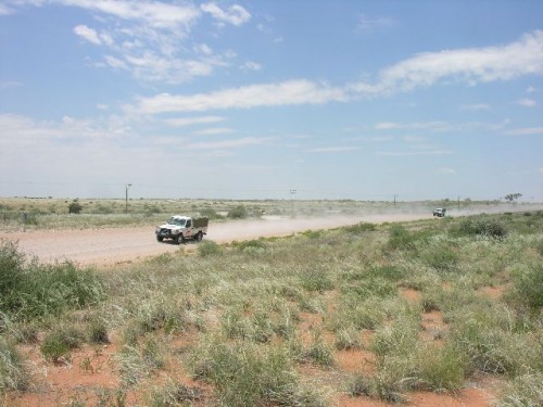 The first stretch of road in Namibia leading to Aroab