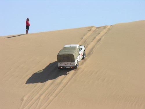 The diesel cruisers wass just not up to the very high dunes
