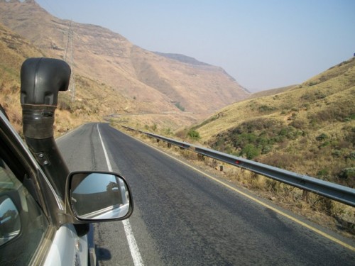 Going down Moteng Pass