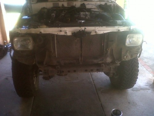 Front end stripped