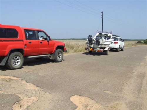 last piece of tar left on road to maputo