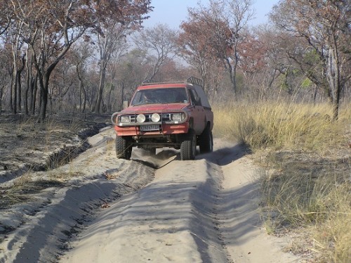 Trying to drive out of the tracks was much smoother but in order not to slip back into the tracks one thad to have lightening fast reflexes and 2.5 hours of stamina. Eventually you just let the vehicle go it's own way.