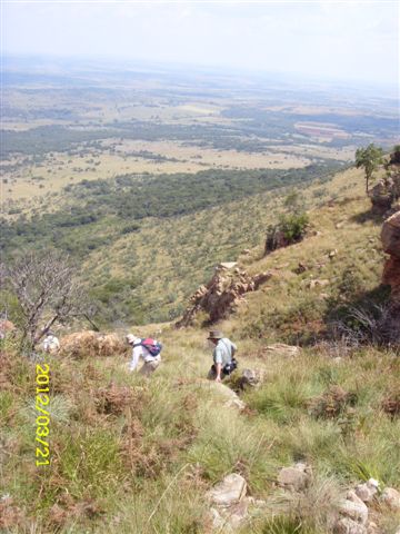 The steep down back to base.